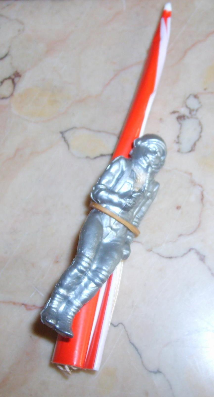 Astronautica, Spazio, Missile, Astronauta E Paracadute, Vecchio Giocattolo Quercetti immagine 2