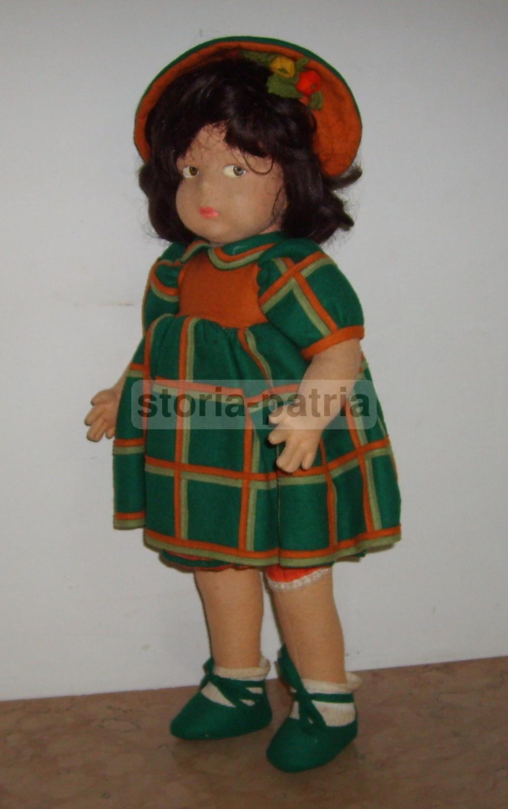 Bellissima Bambola d'Epoca, Firmata Lenci, Decorativa E Da Collezione, Pannolenci immagine 15