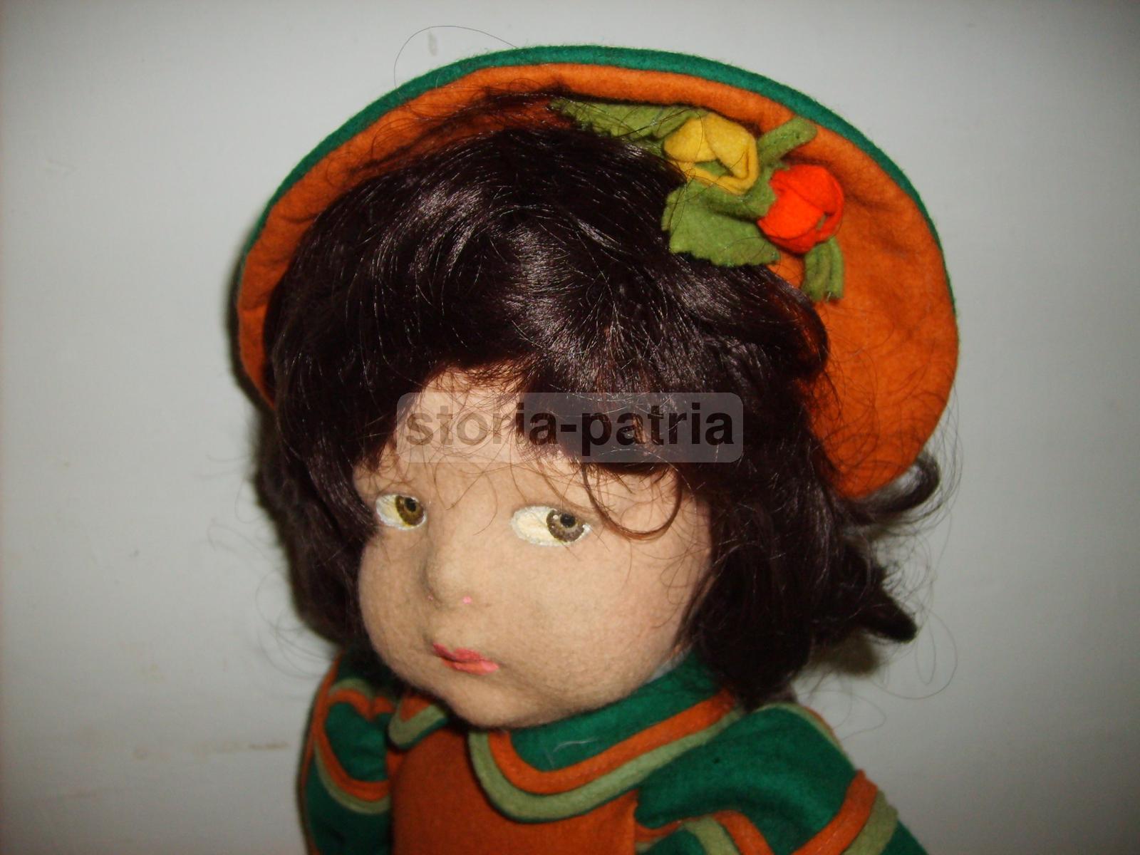 Bellissima Bambola d'Epoca, Firmata Lenci, Decorativa E Da Collezione, Pannolenci immagine 16