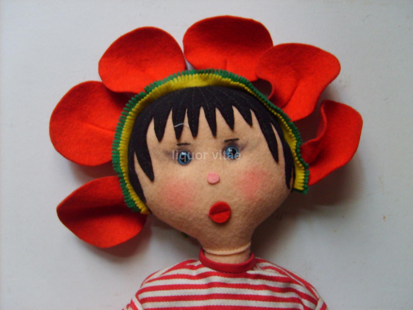 Giochi d'Epoca, Bambola Anili, Torino, Panno Lenci, Con Maialini, Bellissima, Inusuale immagine 1