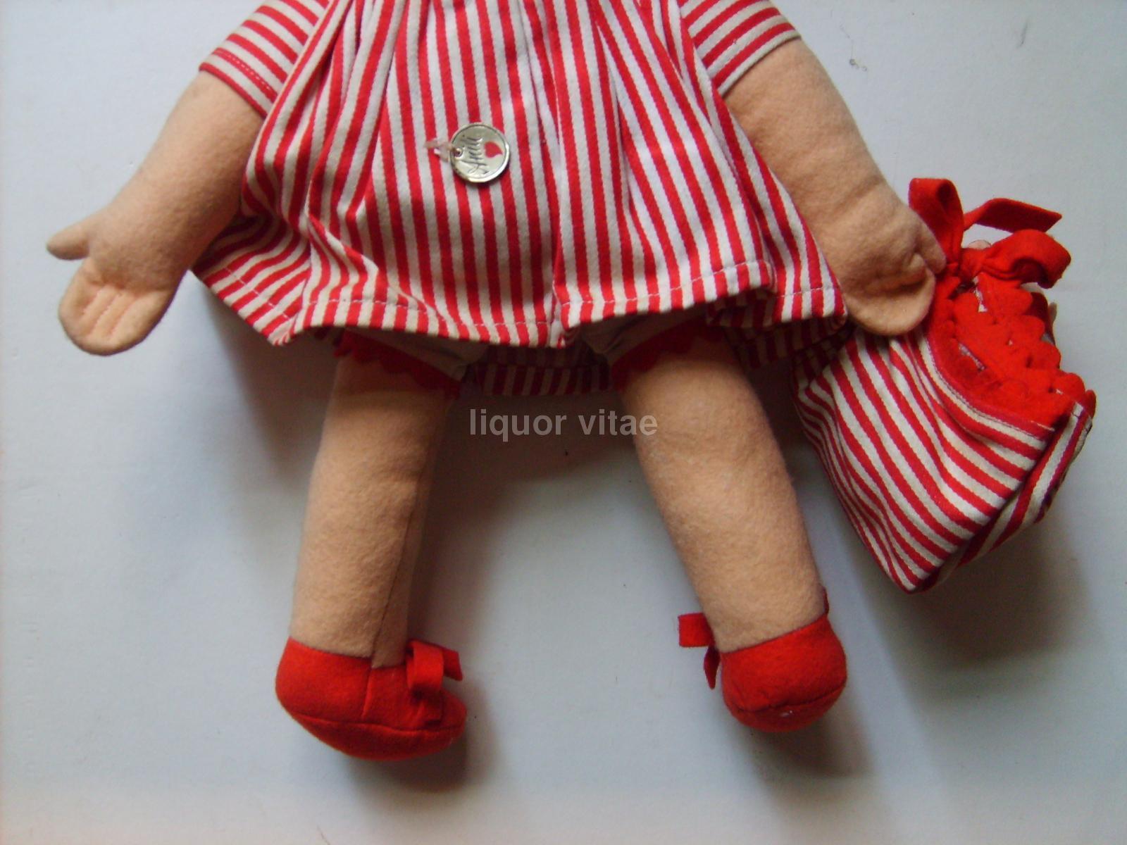 Giochi d'Epoca, Bambola Anili, Torino, Panno Lenci, Con Maialini, Bellissima, Inusuale immagine 3