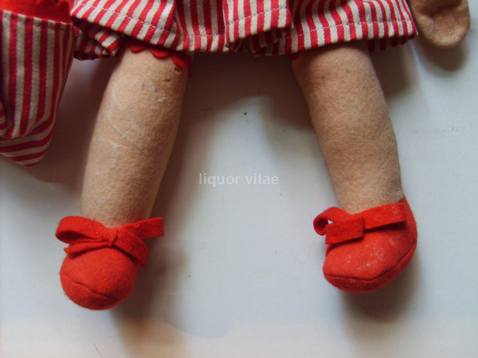 Giochi d'Epoca, Bambola Anili, Torino, Panno Lenci, Con Maialini, Bellissima, Inusuale immagine 7