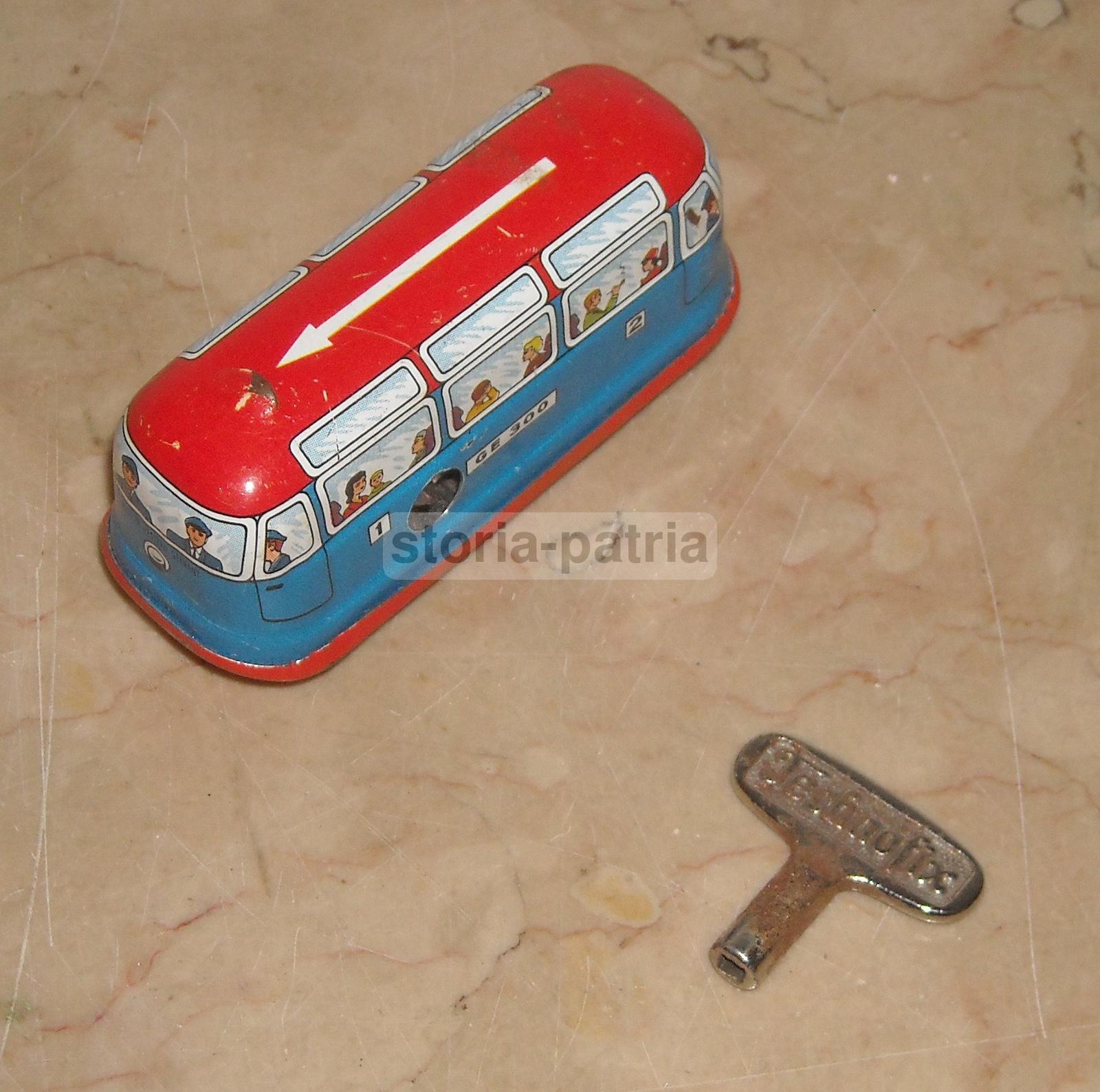 Grazioso Giocattolo d'Epoca, Tram, Tramvie, Tramway, Treno, Autobus, Pullman, Germany immagine 6